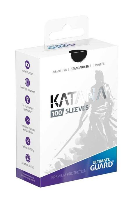 Fundas Ultimate Guard Katana Black (100)