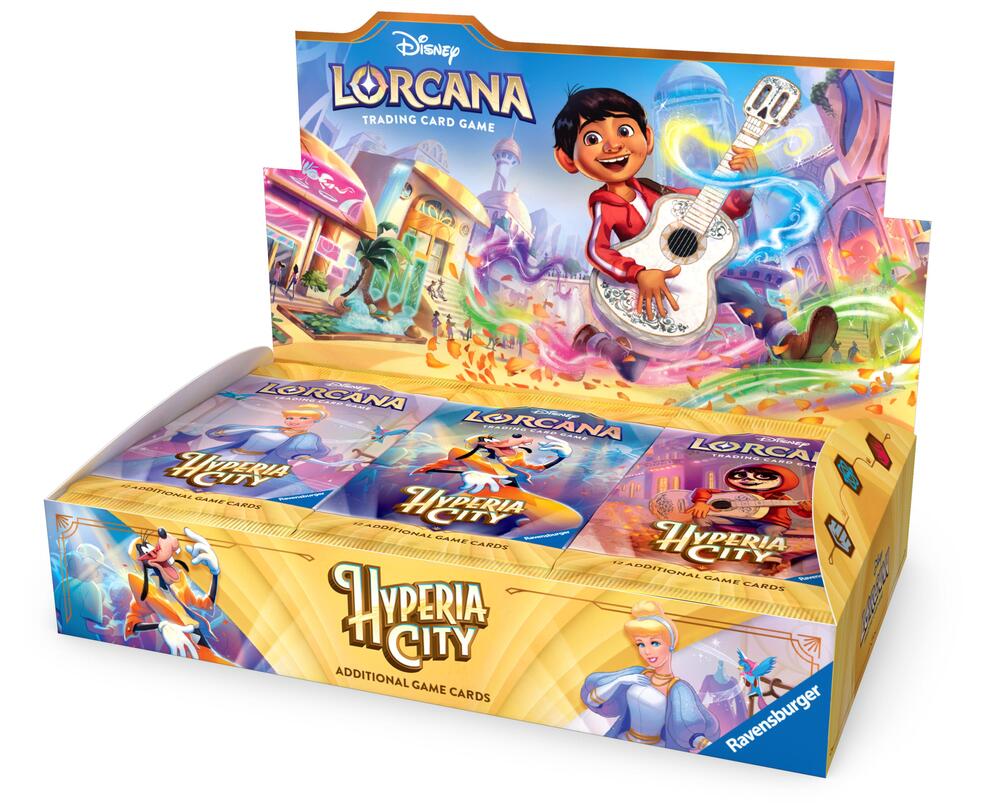 Disney Lorcana Hyperia City Booster Box Inglés (24 Sobres) – [PREVENTA]