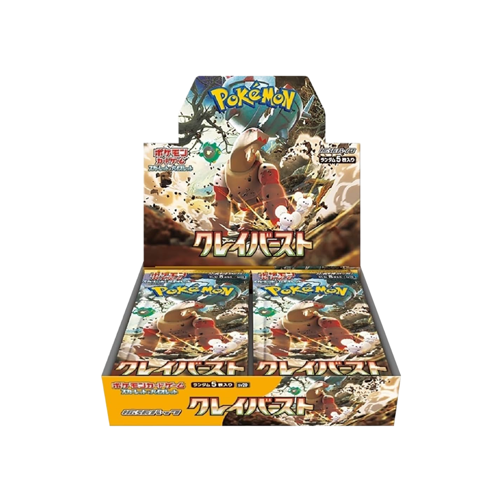 Booster Box Pokémon Clay Burst SV2D japonés con sobres del juego de cartas coleccionables Pokémon TCG