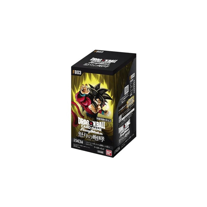 Dragon Ball Super Card Game Fusion World FB03 Roar of Rage Booster Box Japonés