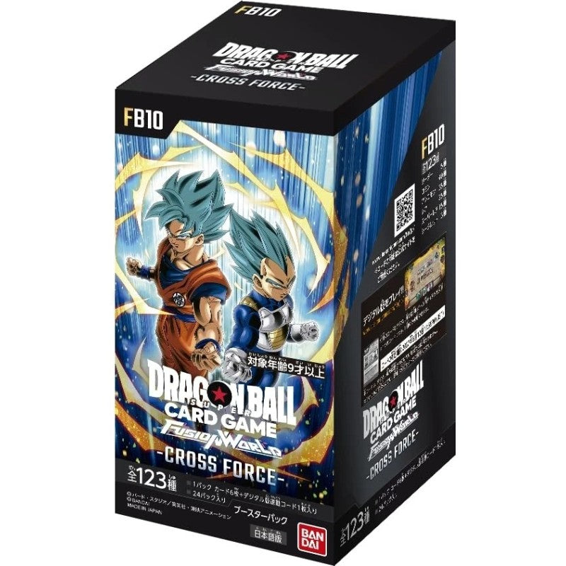 Dragon Ball Super Card Game Fusion World FB10 Cross Force Booster Box Japonés