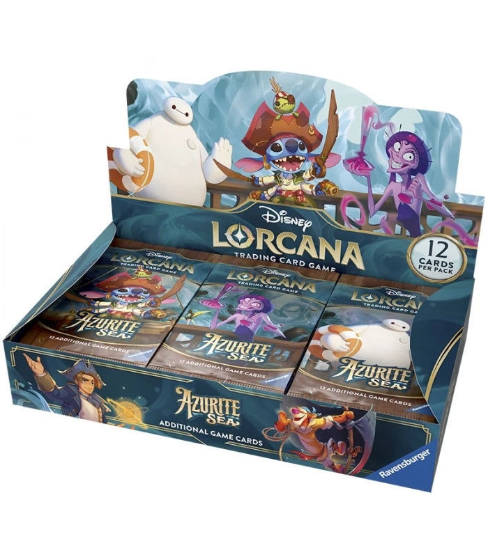 Disney Lorcana TCG Booster Box Display Azurite Sea Inglés (24 Sobres)